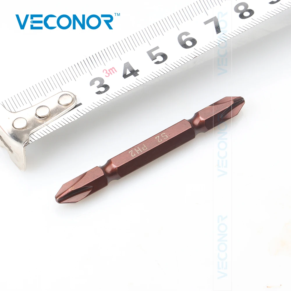 Veconor 10 шт. 65 мм Магнитный двойной конец PH2 Philips набор отверток S2 сталь|s2 steel|screwdriver bit