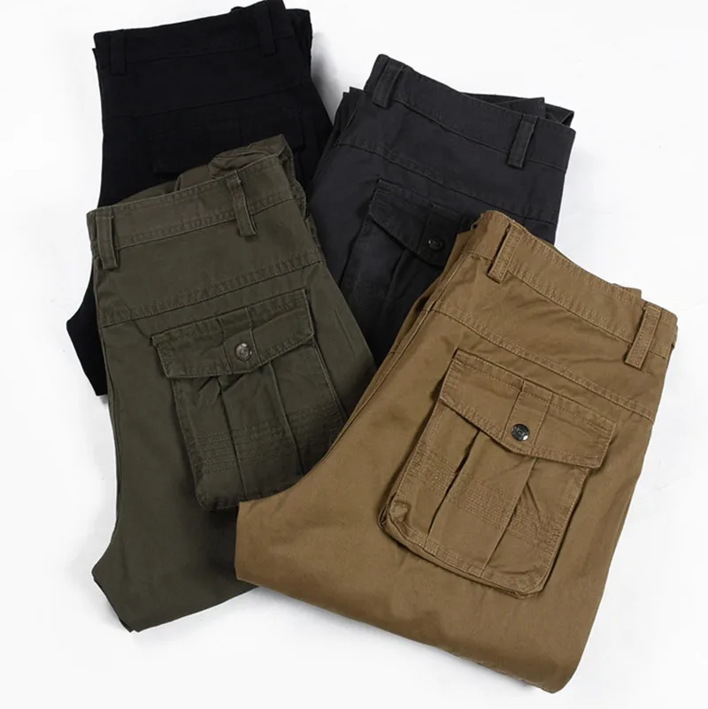 Брюки карго мужские длинные повседневные уличные спортивные штаны много