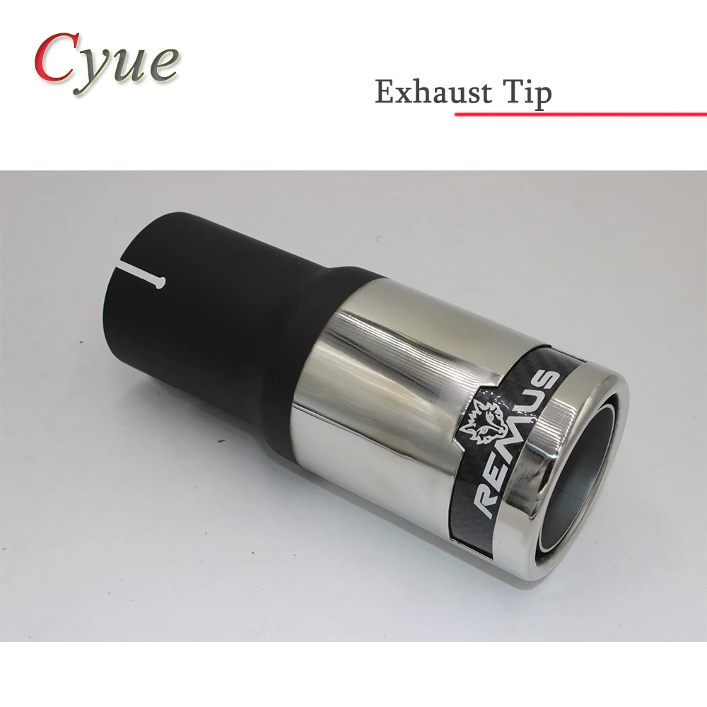 

1 Piece Inlet 63mm Outlet 89mm 304 Stainless Steel Universal Remus Car Rear Exhaust Pipe Tail Muffler Tip For Audi benz BMW