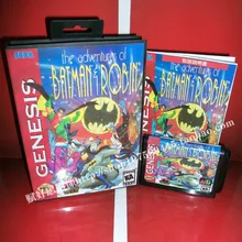 Приключения Бэтмена и Робин игры Картридж с коробкой и руководством 16 бит md карты для Sega Mega Drive для Genesis