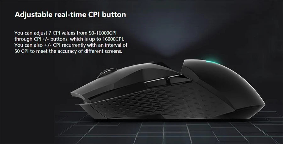 Освещение OLED дисплей игровая 16000 Беспроводная PMW3389 dpi для двигатель 2,4G Ограниченный FPS VT950 запас PUBG LOL RGB Rapoo мышь игр 4 Освещение OLED дисплей игровая 4