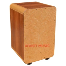 Afanti Music Maple Mahogany Natural Cajon Drum KHG 189