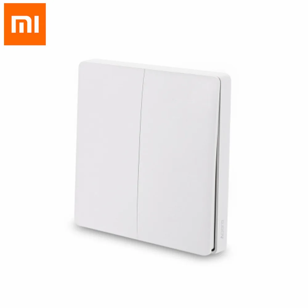 

Original Xiaomi Aqara Smart Light Wall Switch 2.4GHz Wireless Version Double Key ZigBee Remote Control by Mi Home Smartphone App