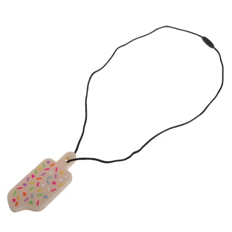 

Silicone Ice Cream Teething Necklace Food Grade Baby Pendants Silicone Teether
