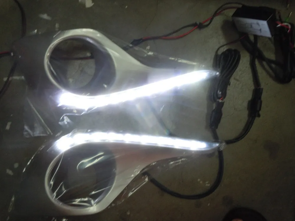 

eOsuns LED daytime running light DRL for TOYOTA Highlander 2012, wireless switch, dim control