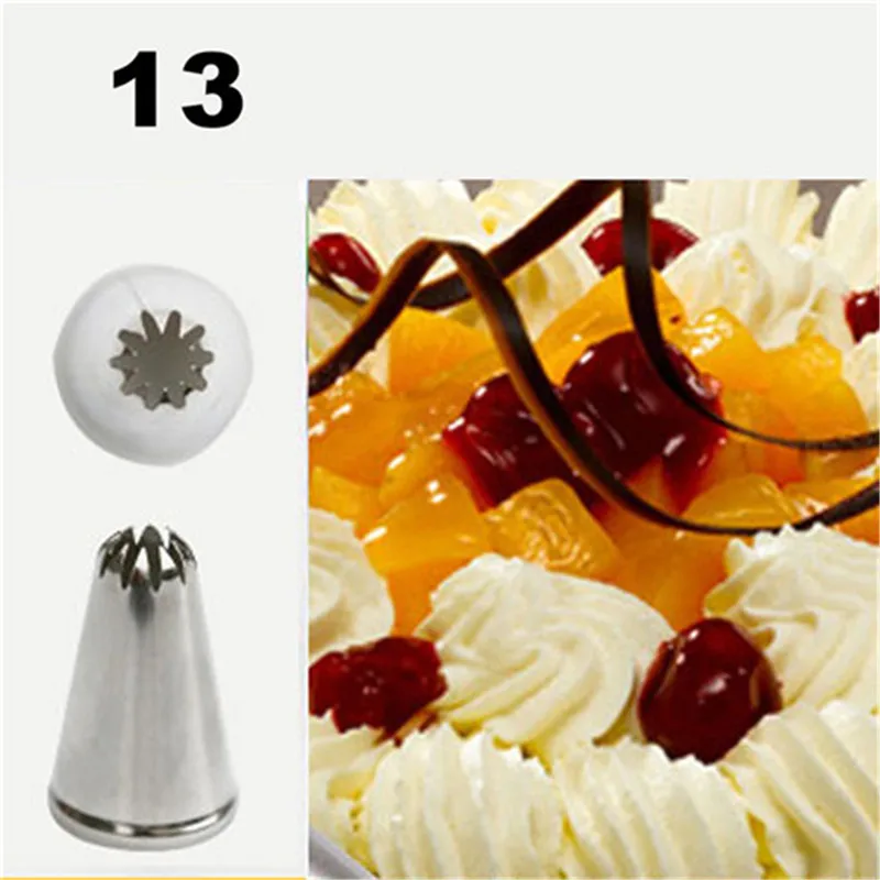 

VOGVIGO Ice Cream Nozzles Pastry Cake Decorating Tools Icing Piping Nozzle Tips Cupcakes Baking Bakeware Pastry Making