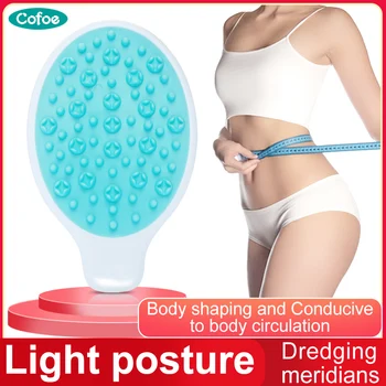 

Cofoe Massage Meridian Brush Handheld Household Body Massage Slimming Five Lines Meridian Brush Health Beauty Brush Active Bones