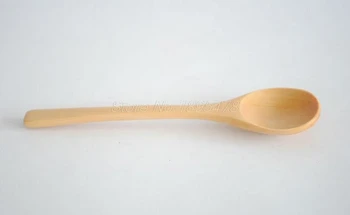 

1000PCS Hot Small Mini Wooden Spoons For Kids Honey Kitchen Using Condiment Spoon 13*3.0cm Fast shipping for DHL TNT Fedex