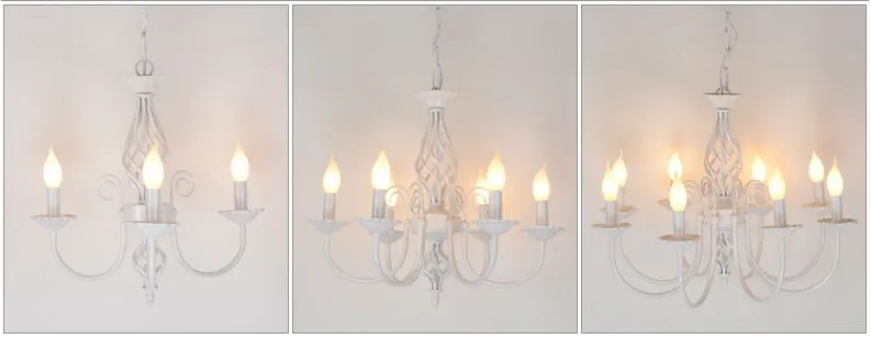 Vintage-Wrought-Iron-Chandelier-E14-Candle-Light-Lamp-Black-White-Metal-Lighting-Fixture (1)
