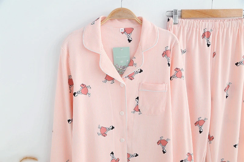 spring thin cotton home clothing striped (8)