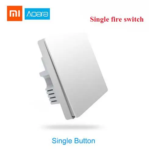 Умный светильник Xiaomi Aqara с управлением ZiGBee беспроводной ключ и настенный выключатель через приложение Smartphone удаленный комплект для умного дома - Цвет: Wall Single Key S