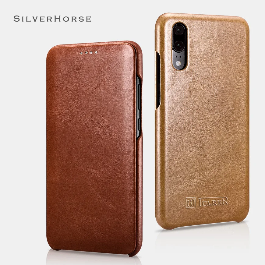 

Luxury iCarer Classic Vintage Leather Flip Case for Huawei P20 Anti-Shock Cover