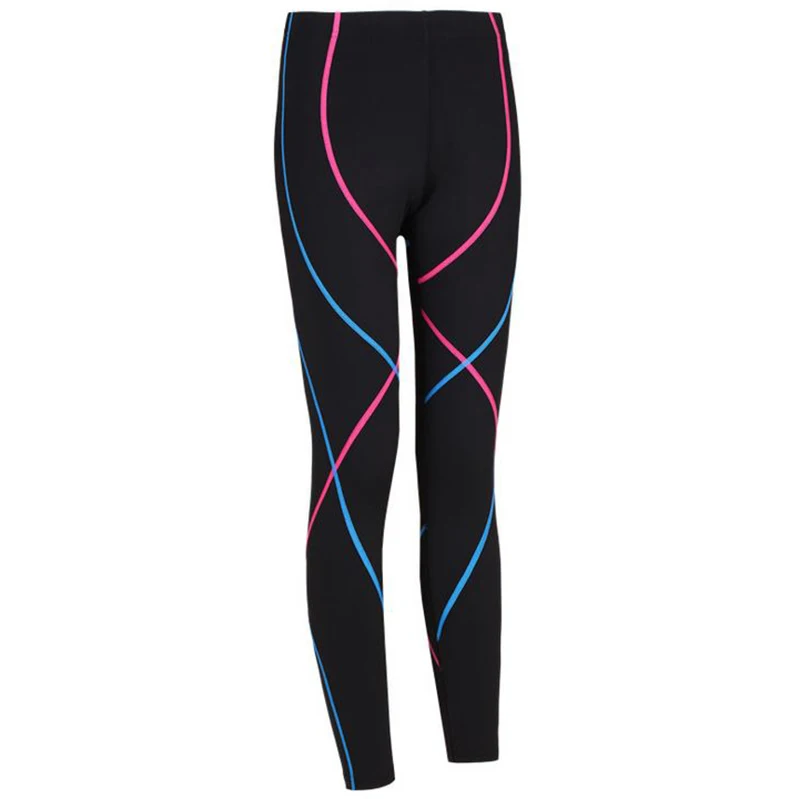 REBU LANTECH женские компрессионные брюки Jogger длинные штаны для фитнеса брюки модные повседневные леггинсы с контрастной полосой - Цвет: REBU