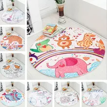 Ковер для детской комнаты с кроликом круглый детский игровой коврик с лисой домашний декор лоскутное одеяло для пикника ANITSLIP tapetes para sala плотный коврик для детей