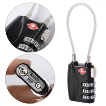 TSA Luggage Suitcase Travel Cable Lock Padlock 3 Digit Combination Locks 719