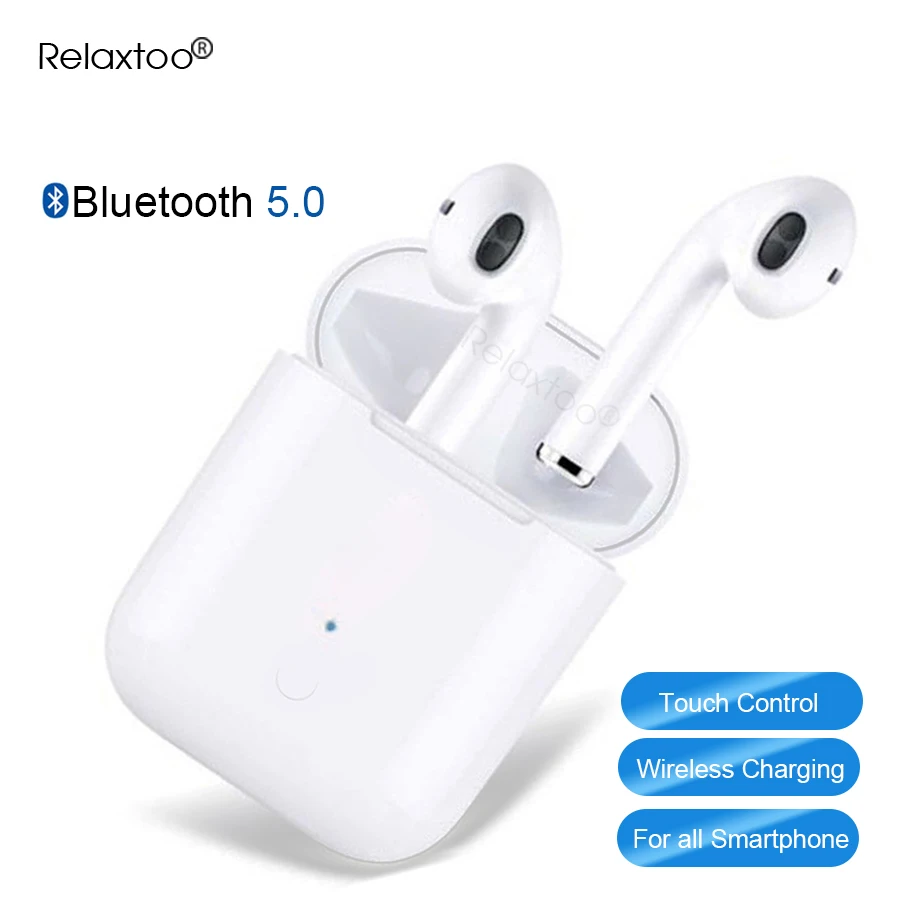 

i19 tws wireless bluetooth 5.0 earphone touch control earbuds wireless charging headset for all smartphone pk i7 i9s i10 i12 i13