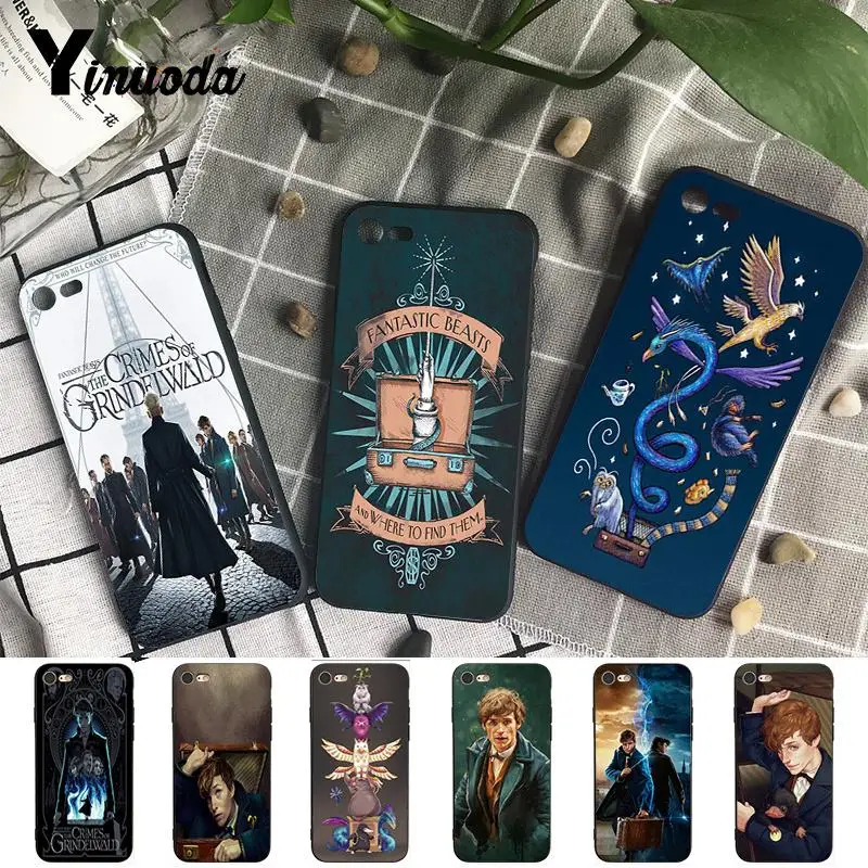 

Yinuoda Fantastic Beasts Coque Shell Phone Accessories Case for iPhone 8 7 6 6S Plus X XS MAX 5 5S SE XR 10 Cover