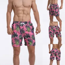 Для Мужчин's Гавайская ремень отпуск для серфинга с короткими рукавами и принтом в виде пляж большого размера шорты, подходит для детей спортивный быстрый сухой повседневные шорты, брюки высокого качества, 6,24