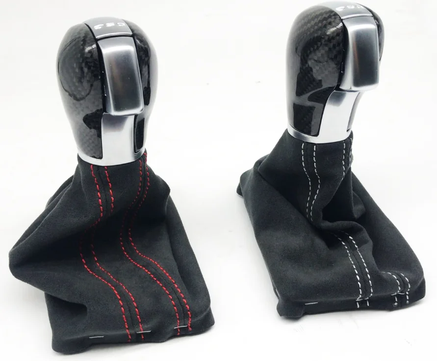 

DSG carbon fiber gear knob head gear shift knob with Suede Boots for V W Golf 7 Car modification