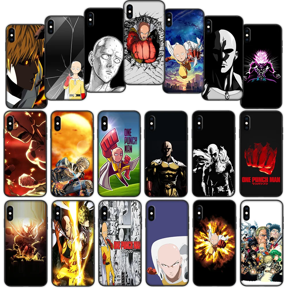

One Punch Man Hero Soft Cover Case for iPhone XS 11 Pro Max XR X 7 8 6 6S Plus