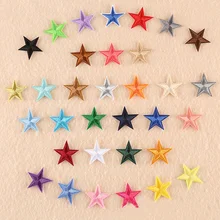 Цветная маленькая звезда вышитая нашивка для одежды из железа на приложение переводит DIY мультфильм значок шапка Логотип Аксессуары