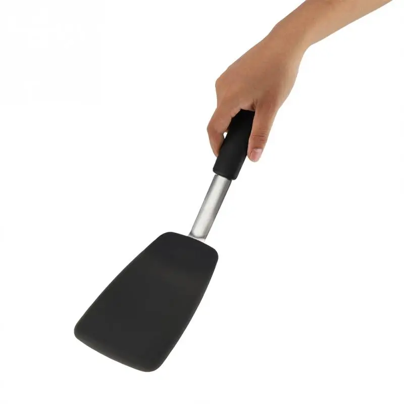 1pc Silicone Turner Spatula Heat Resistant Non Stick Egg Pancake Steak