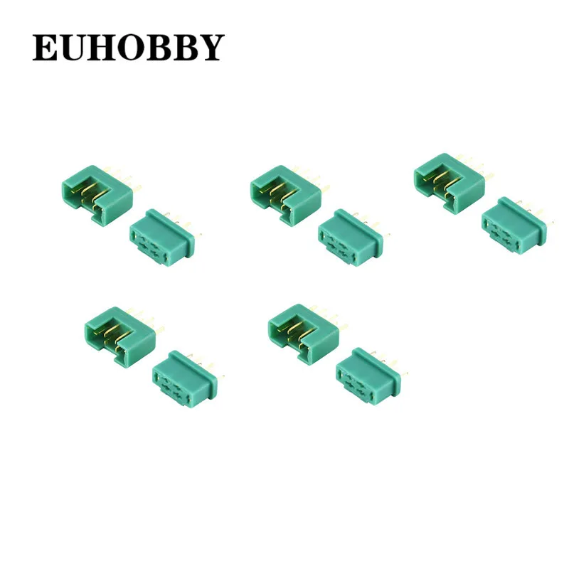 

5pairs/lot 24K Goldplated 6 Pin MPX Male Female Connector Plug RC Aeromodelling Field Accessories Parts