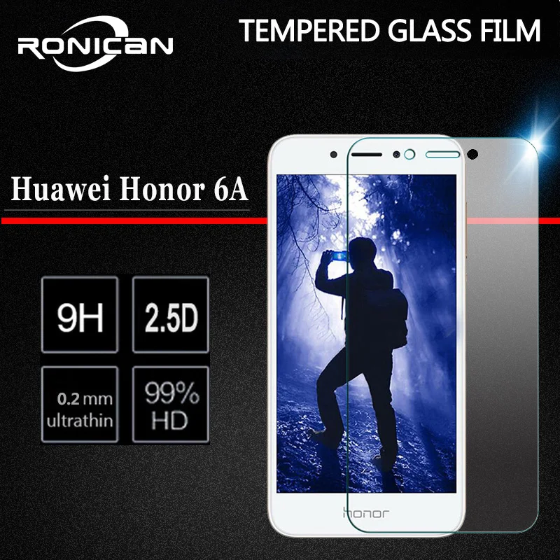 Закаленное стекло для Huawei Honor 6A Защитная пленка 6 A DLI-TL20 DLI-AL10 2 шт. 5 0 дюйма |