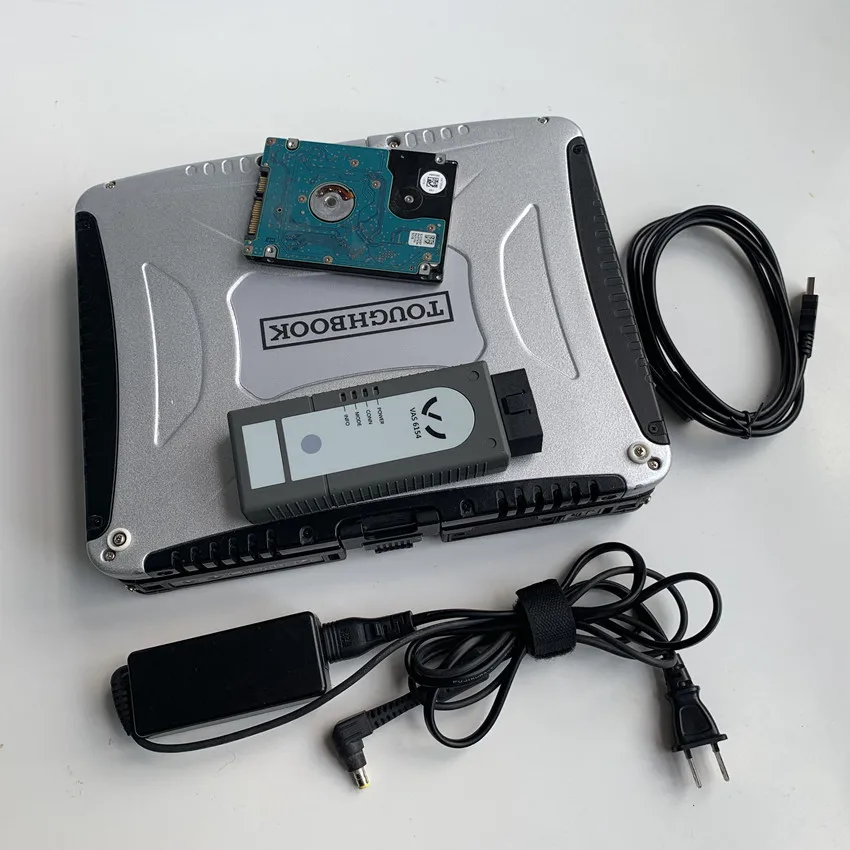 Best Offers New VAG Diagnostic Tool VAS6154 ODIS 5.13 for V W for Audi for Skoda VAS 6154 Scanner with laptop cf19 ready to use