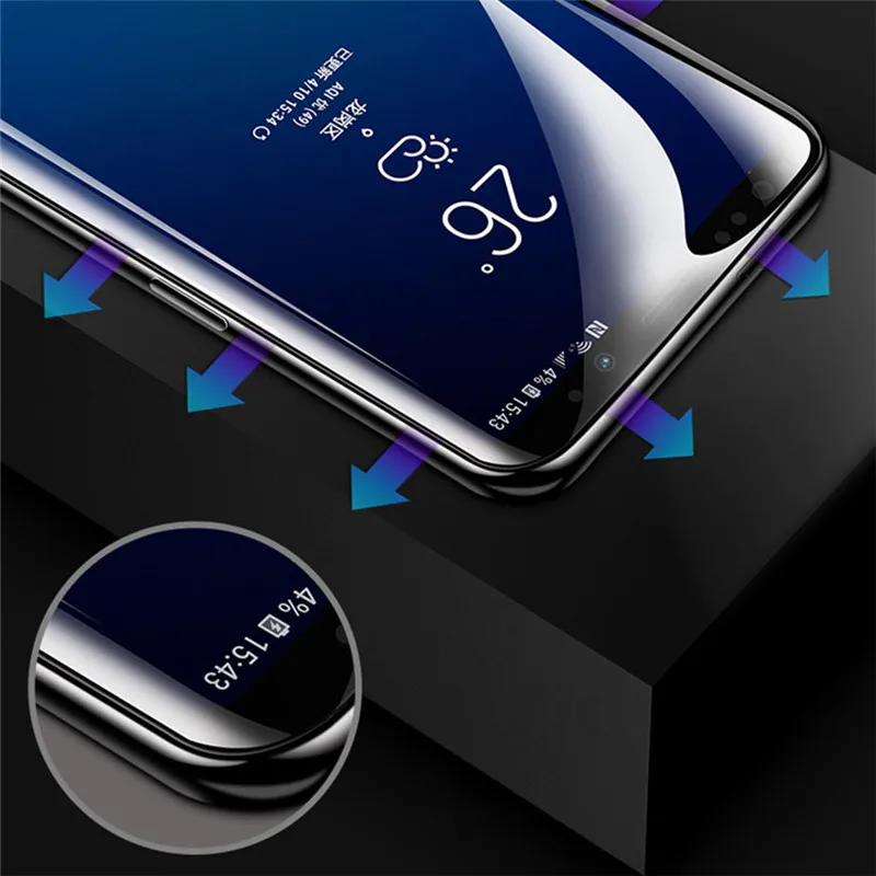 9D полное покрытие экрана Защитная пленка для samsung Galaxy S9 S8 S6 S7 Edge S8 S9 Plus мягкая защитная пленка(не закаленное стекло