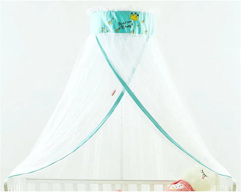 Мультяшные москитные сетки для детей, регулируемые дворцовые стильные детские сетки для детской кроватки, милые палатки для детского сада с кронштейном, cama infantil - Цвет: Green