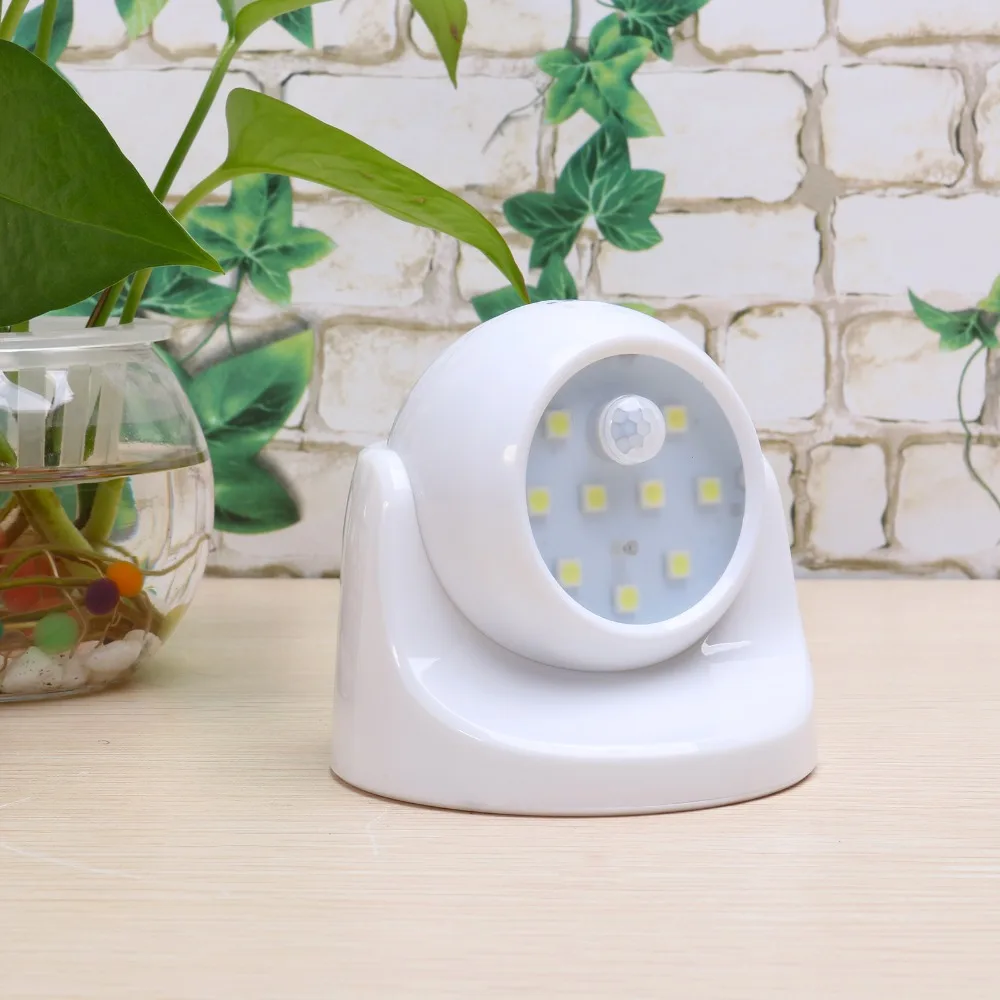 PIR-Infrared-Motion-Sensor-Night-Light-Bedroom-Night-Light-Lamp-9-LED-Wireless-Porch-Garden-Wall