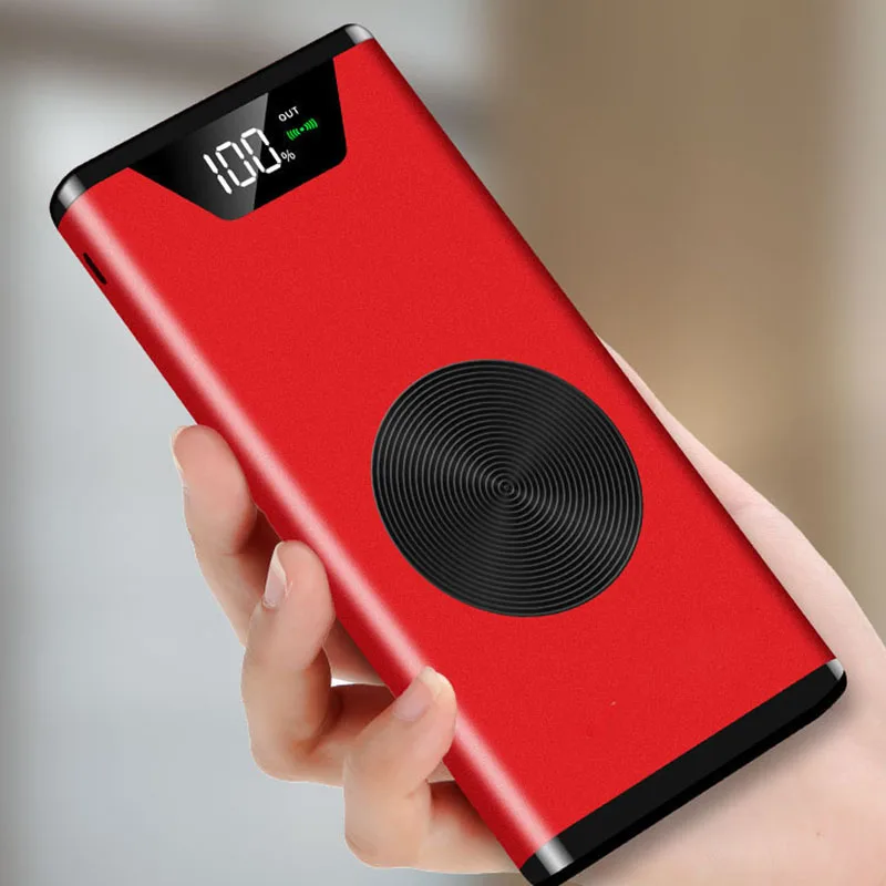 

20000mAh Wireless Power Bank Portable 2.1A Quick Charge Powerbank Slim External Battery Bank Dual USB Output Charger for Phone