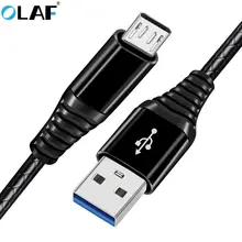 Олаф 1 м Micro USB кабель для samsung Xiaomi 2.4A кабель передачи данных для быстрой зарядки Android мобильный телефон зарядное устройство провода шнур Кабели Microusb