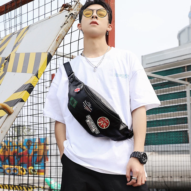 

Tidog Personality badge Korean fashion chest bag