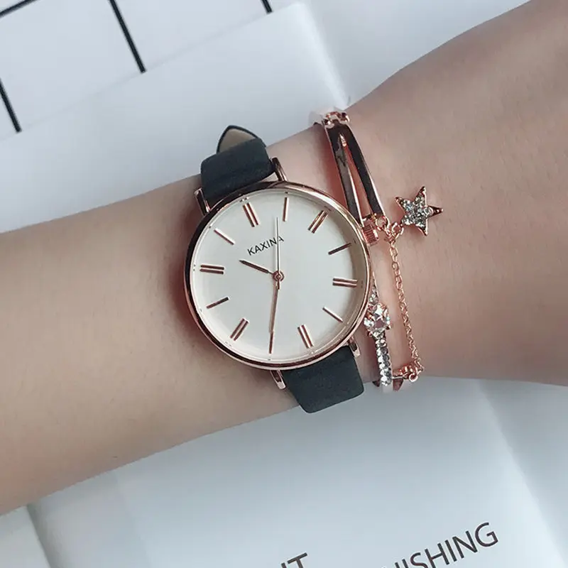 

Minimalist style Ultra thin Women casual wristwatch Ladies Leather Quartz Watch female Elegant Simple dress clock hours drop