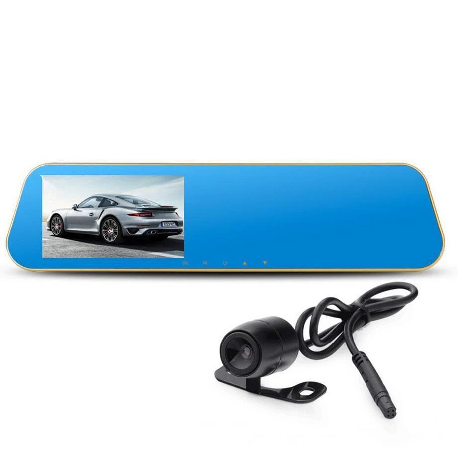car DVR camera rearview mirror auto dvrs dual lens dash cam video registrator camcorder Full HD 1080p night vision
