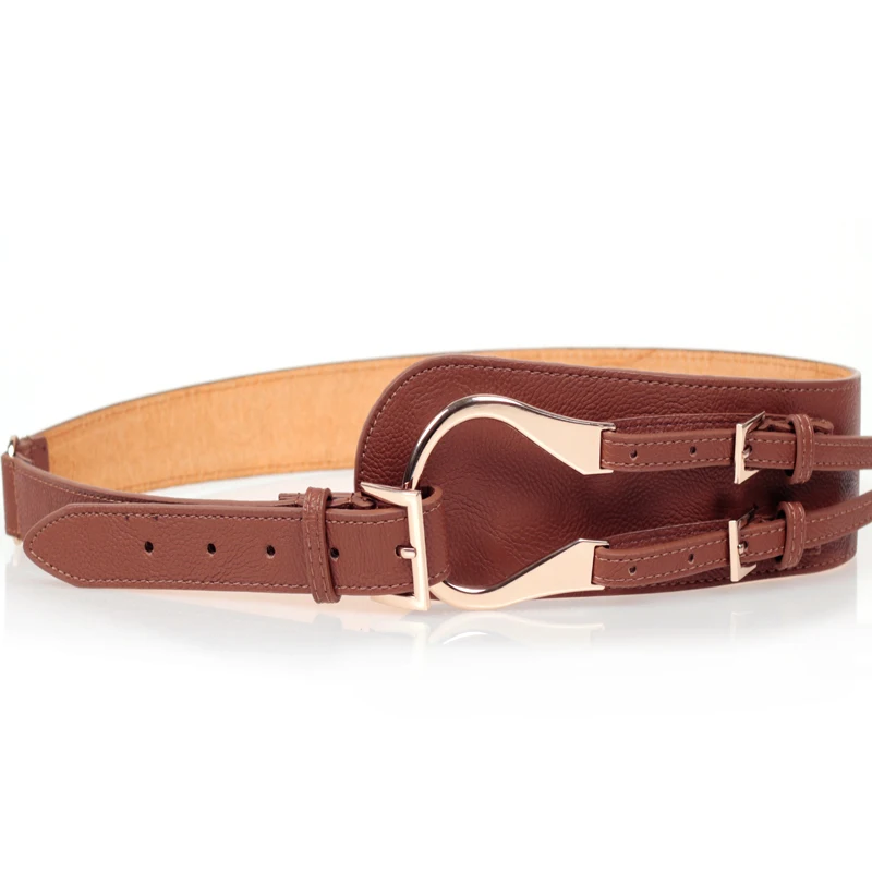 Women's wide belt fashion genuine leather cummerbund Women decoration