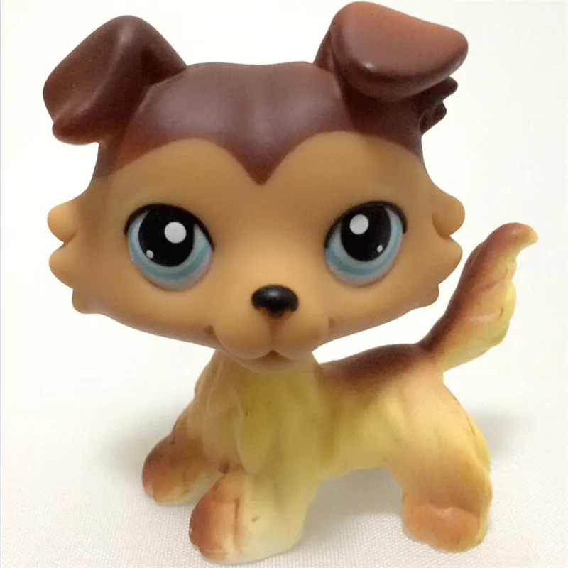 Настоящий lps littlest pet shop hasber игрушки собака короткошерстная Розовая кошка овчарка такса большой датчанин Черный Белый - Цвет: 79