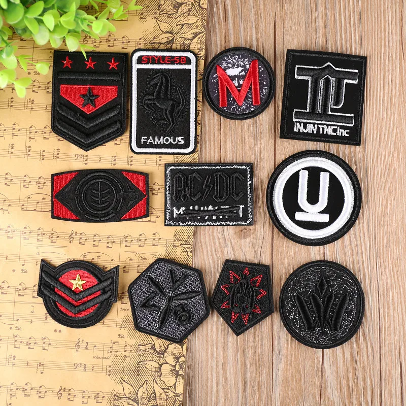 sew on Patches for Clothing transfer Embroidery Patch Parches Appliques