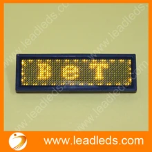 11x44 желтый светодиодный знак имени платы значок 84 мм* 20 мм