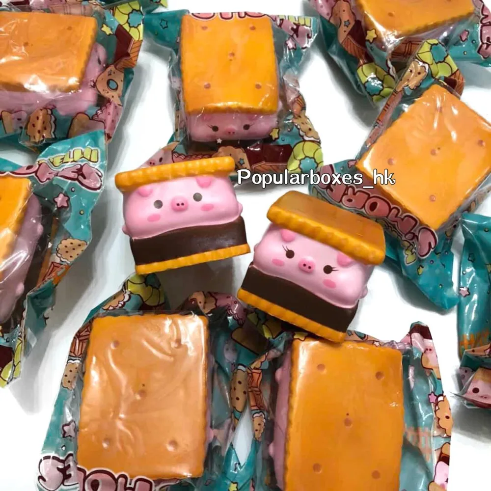 Creamiicandy mashmellow piggys'mores сжимаемая медленно поднимающаяся Подарочная игрушка |