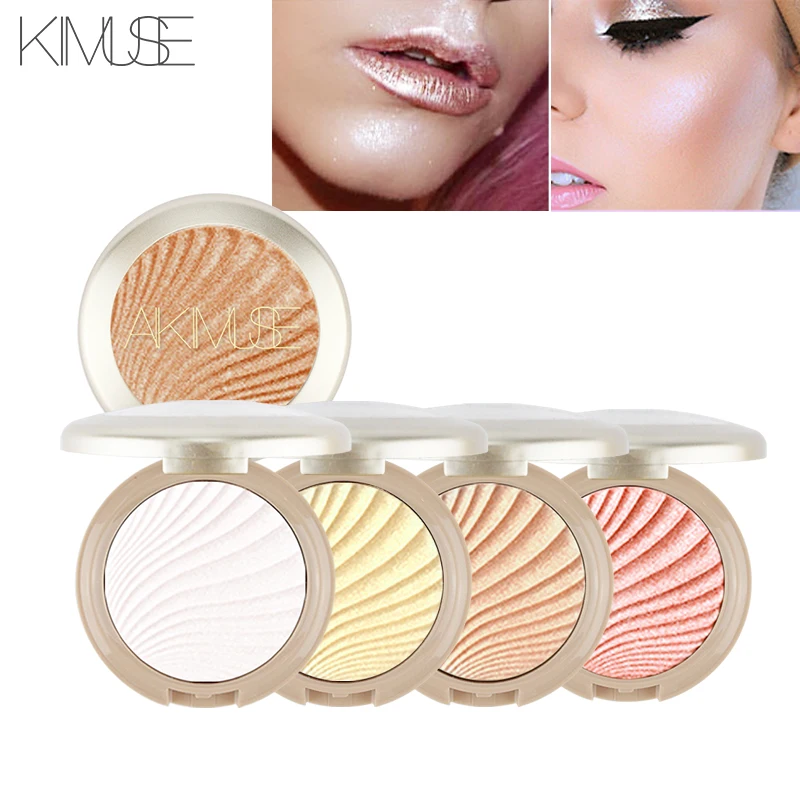 Akimuse Highlighter Powder Makeup Highlighter Palette Illuminator Face