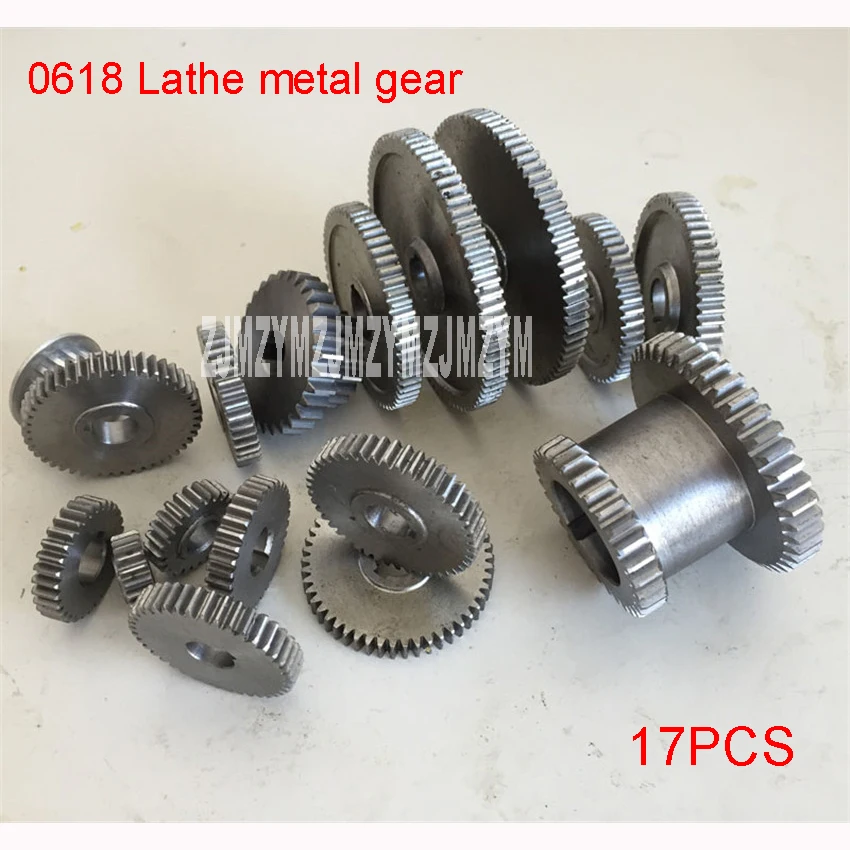 Metal Cutting Machine Gears Lathe Gears 17Pcs//Set Mini Lathe Gears