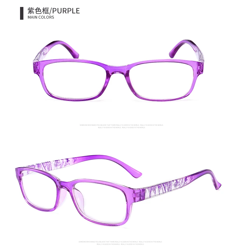 AORON Пресбиопия очки для женщин и мужчин легкие очки для чтения дешевые очки пластиковое считывающее устройство очки+ 1 1,5 2 2,5 3 3,5 4,0 - Цвет оправы: 4