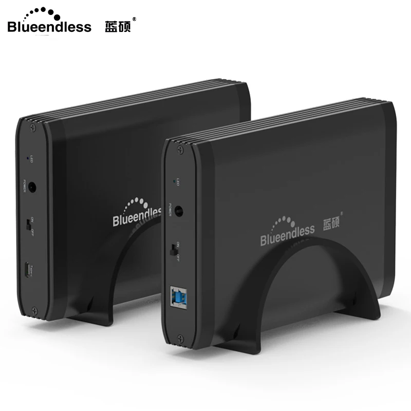 

Blueendless HDD 3.5' External Hard Disk Aluminium Usb 3.0 Sata Hard Drive 1TB to 4TB with 12V 2A AC Power Disco Duro Externo