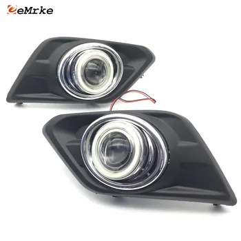 

For Nissan X-Trail Rogue 2014 2015 2016 LED Angel Eyes DRL Yellow Signal Light H11 55W Fog Lights with Projector Lens