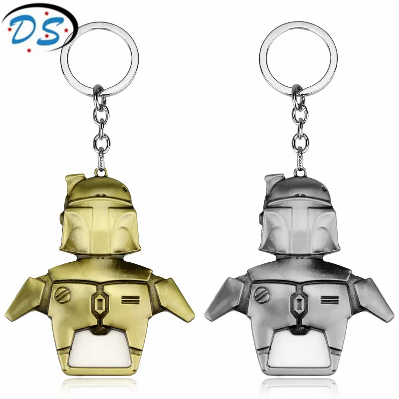 Star Wars Jewelry Boba Fett Keychain Key ring 2 use EDC Key chain