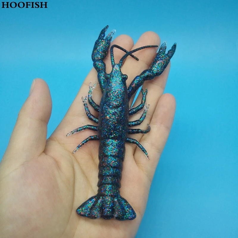 

HOOFISH 4pcs/lot 12CM/19g Artificial crayfish High quality bionic soft bait soft lure fishing tackle