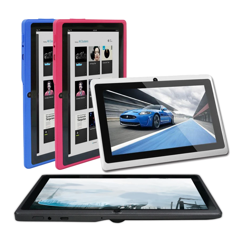 Yuntab 7 дюймов 8G Q88 Allwinner A33 четырехъядерный планшетный ПК Google Android 4 сенсорный экран